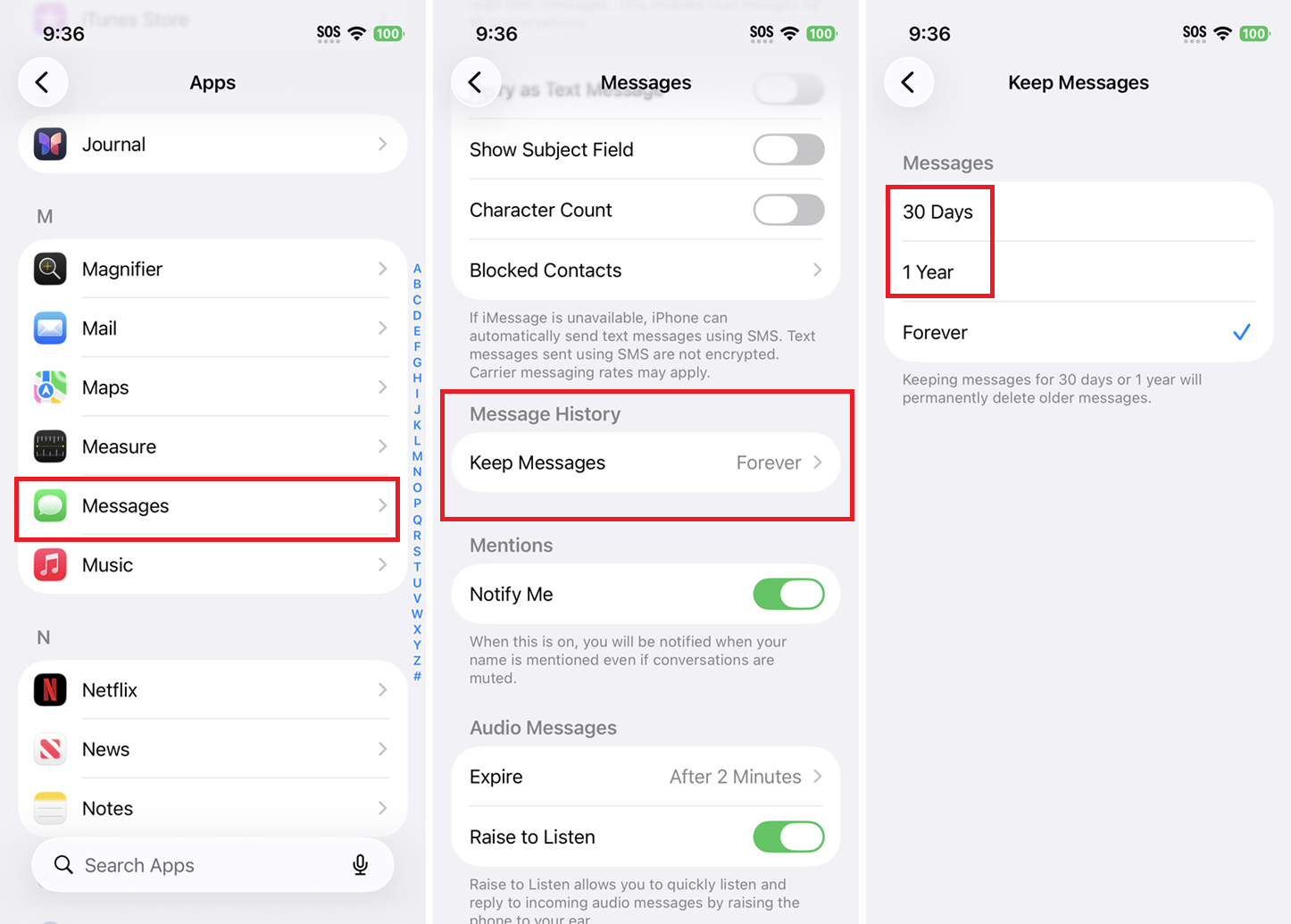 cài đặt tin nhắn của Apple cài đặt tin nhắn của Apple