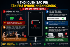 4 thói quen sạc pin khiến iPhone nhanh chai, nhiều người vẫn làm mỗi ngày